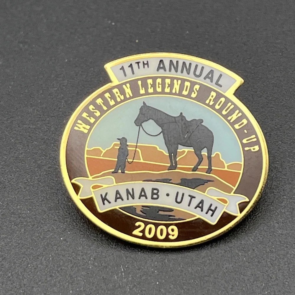 2009 11th Annual Western Legends‎ Round-Up Kanab Utah Lapel Hat Pin